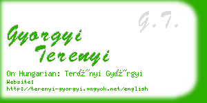 gyorgyi terenyi business card